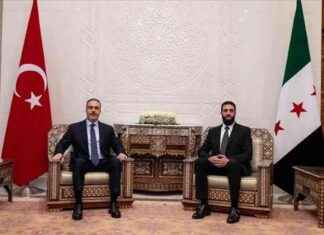 Meeting Between Turkish Foreign Minister Hakan Fidan and Syrian Leader Ahmed al-Shara in Damascus meeting-between-turkish-foreign-minister-hakan-fidan-and-syrian-leader-ahmed-al-shara-in-damascus