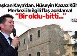 President Kaya Makes a Statement About Hüseyin Kazaz Cultural Center! A Surprise Announcement… president-kaya-makes-a-statement-about-hseyin-kazaz-cultural-center-a-surprise-announcement